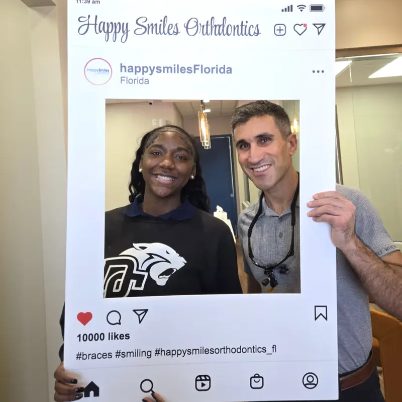 Dr. Komforti with patient